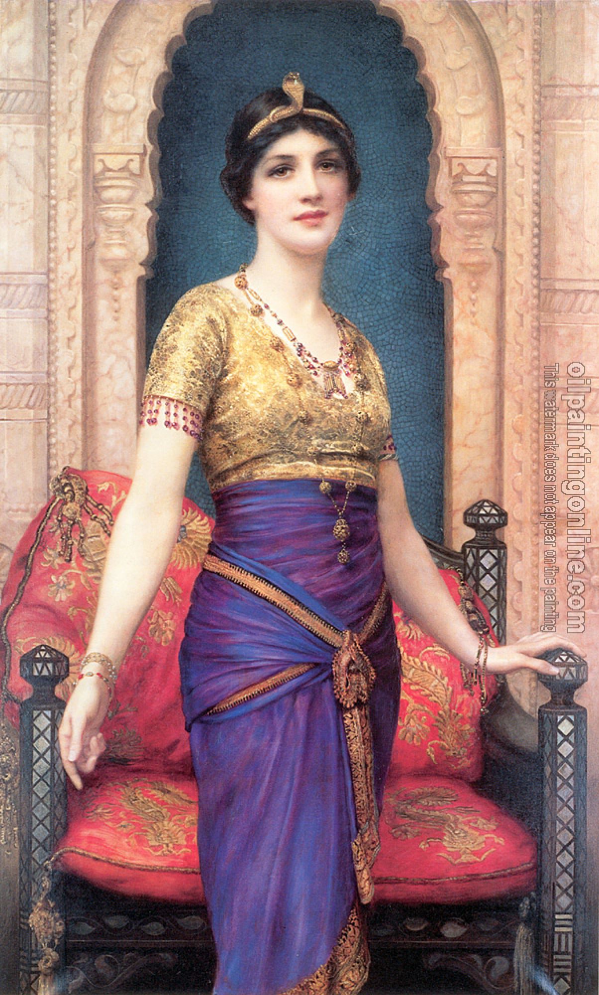 William Clarke Wontner - An Egyptian Beauty